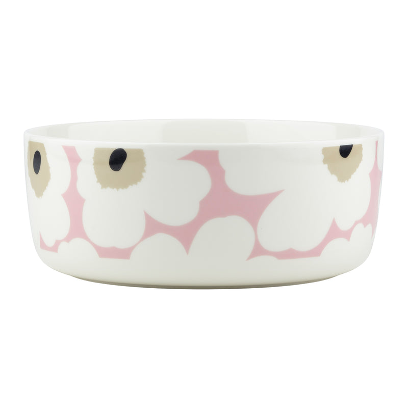 Marimekko - Oiva Unikko Schale | 1500 ml / off white/pink/sand/charcoal