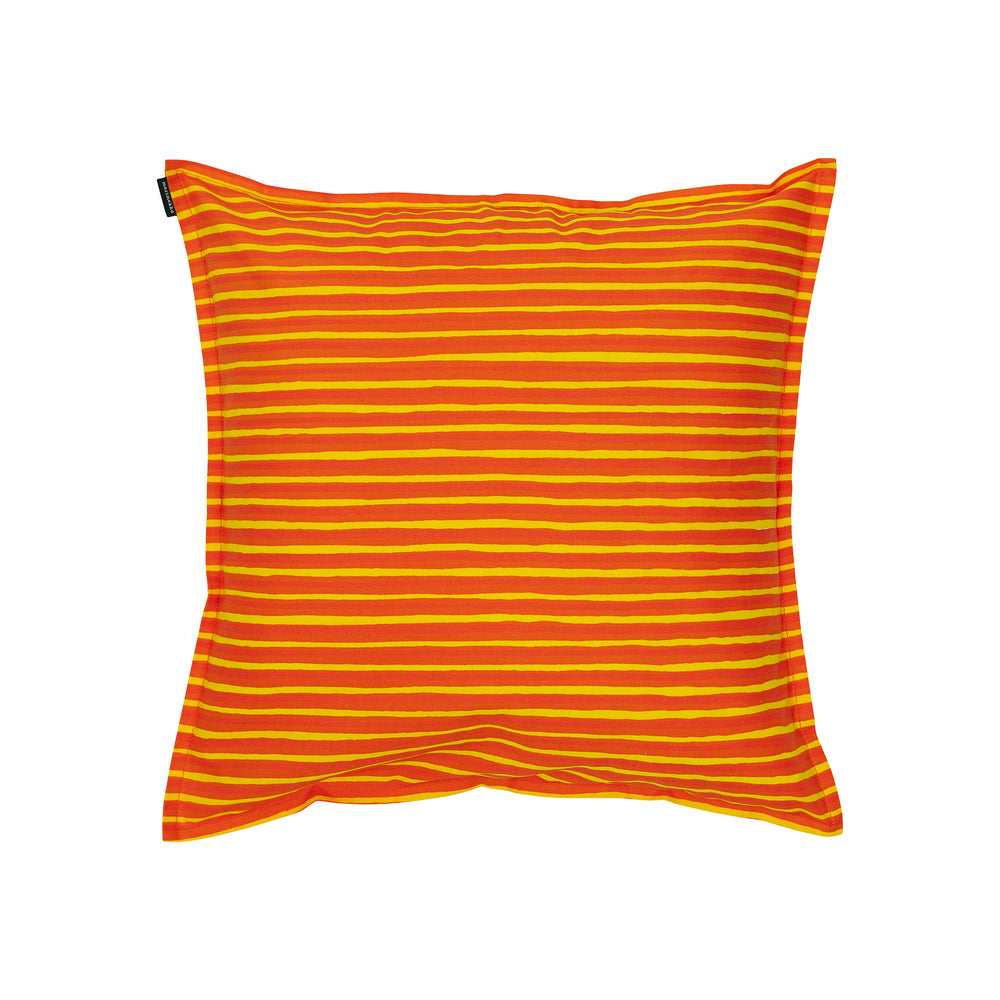 Marimekko - Piccolo Kissenhülle | 50 x 50 cm / orange/gelb