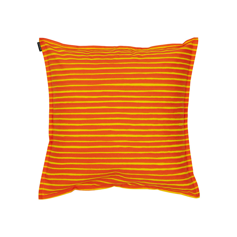 Marimekko - Piccolo Kissenhülle | 50 x 50 cm / orange/gelb