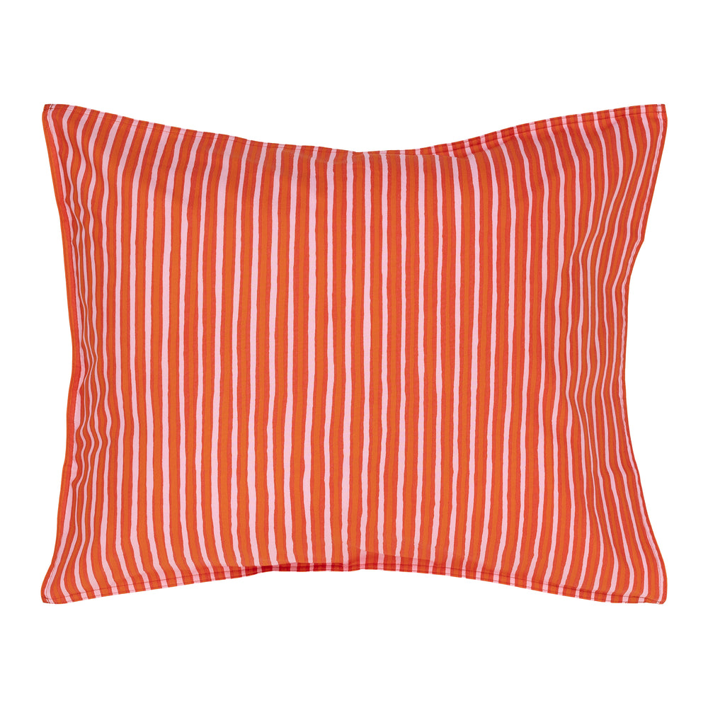 Marimekko - Piccolo Kissenhülle | 80 x 80 cm / warm orange/pink