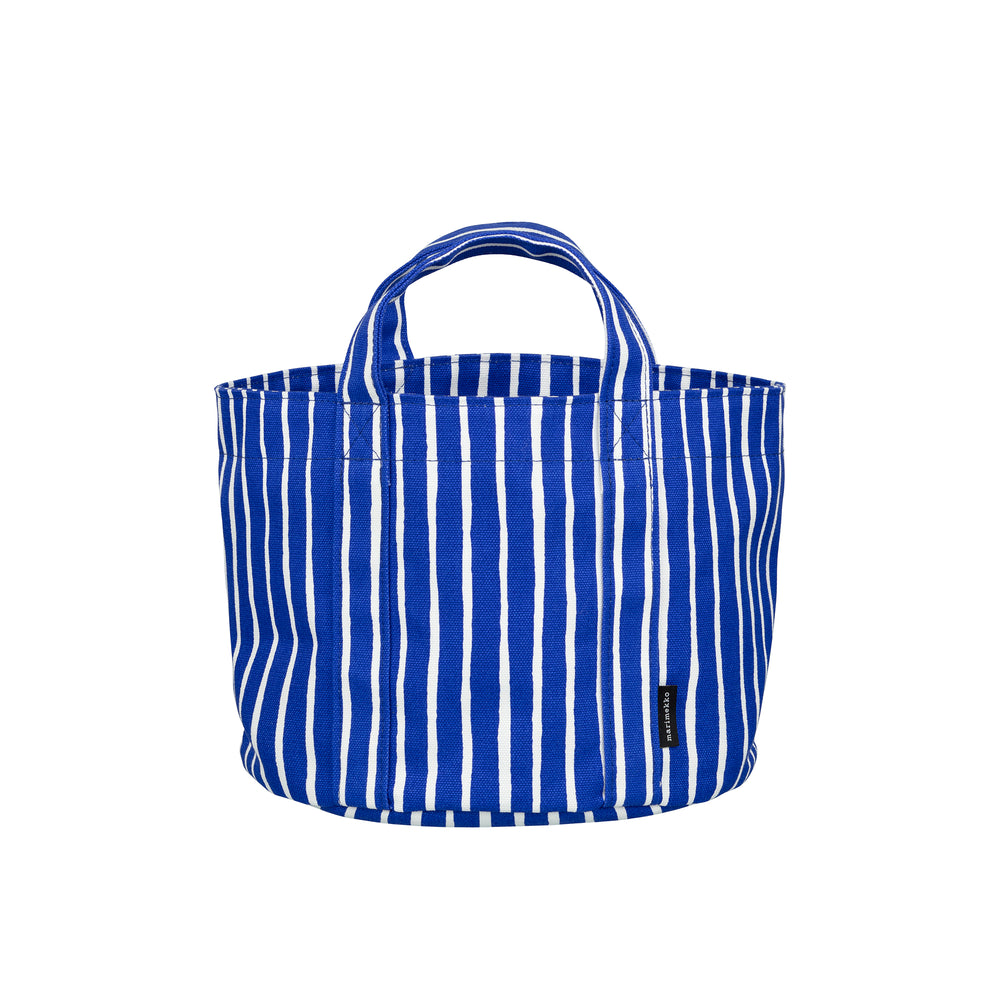Marimekko - Piccolo Wäschekorb | 25 x 20 cm / blau/weiß