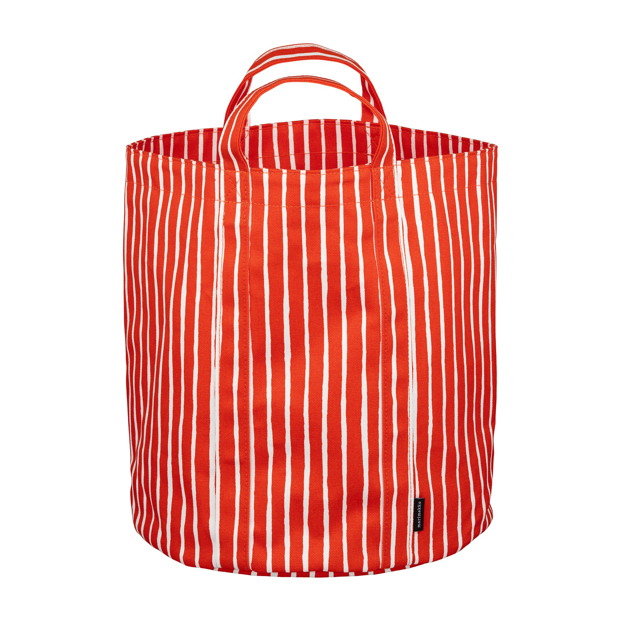 Marimekko - Piccolo Wäschekorb | 32 x 37 cm / rot/weiß