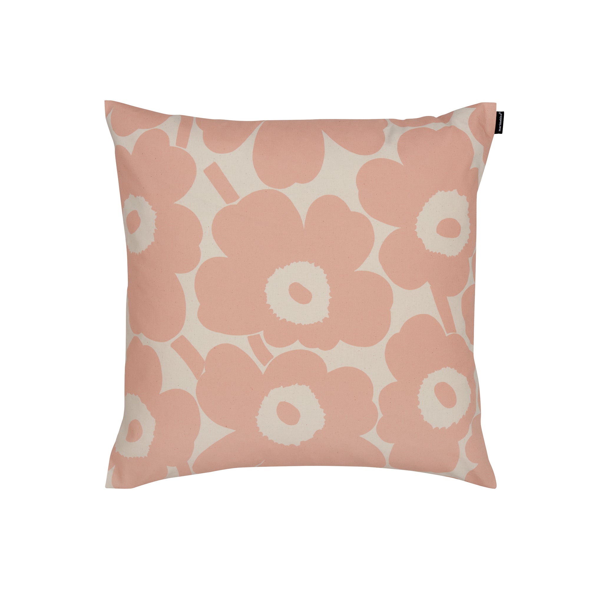 Marimekko - Pieni Unikko Kissenbezug | 50 x 50 cm / baumwollweiß/peach
