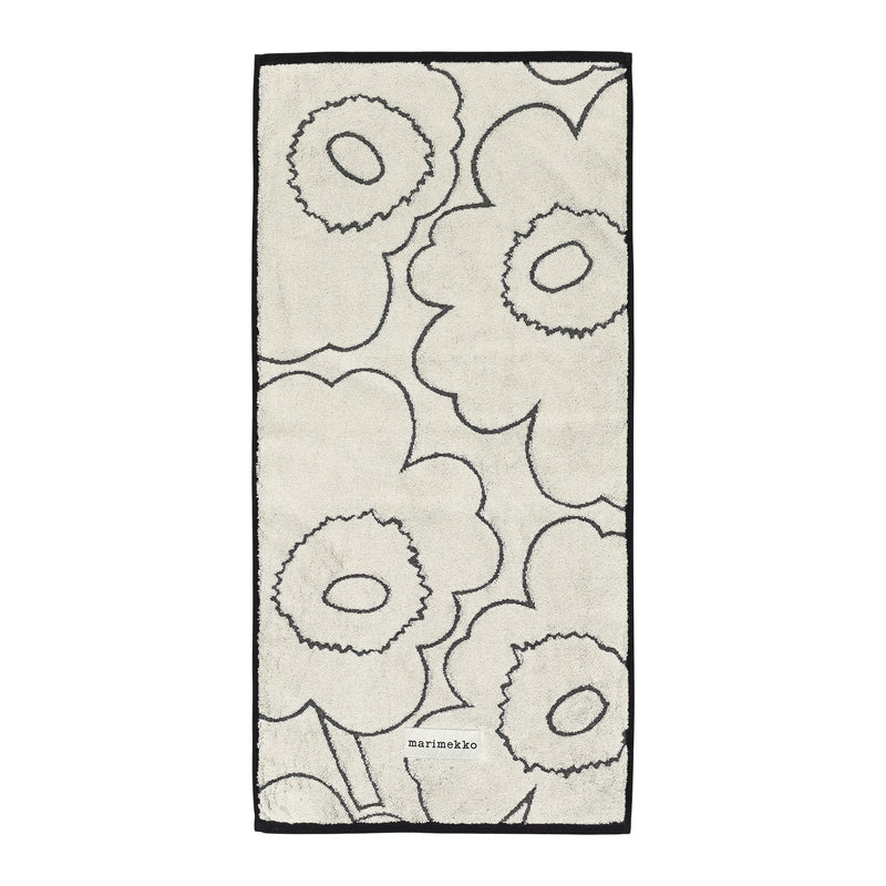 Marimekko - Piirto Unikko Handtuch | ivory/schwarz