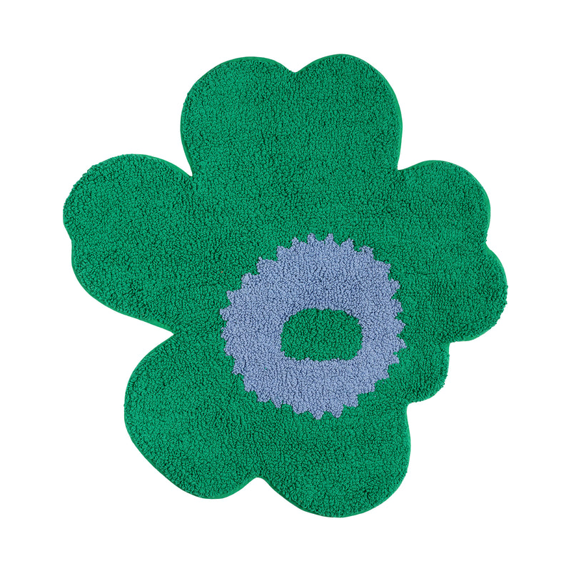 Marimekko - Unikko Badematte | grün/hellblau