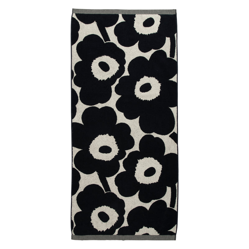 Marimekko - Unikko Badetuch | baumwollweiß/dunkelblau