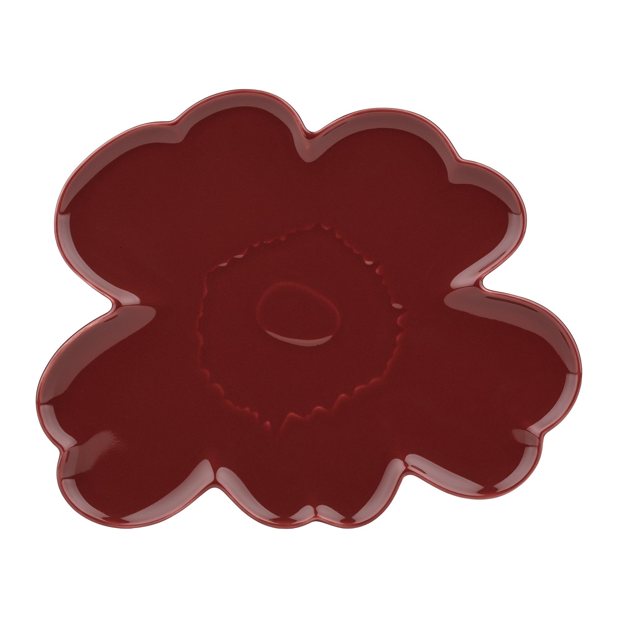 Marimekko - Unikko Teller | Ø 32 cm / burgundy