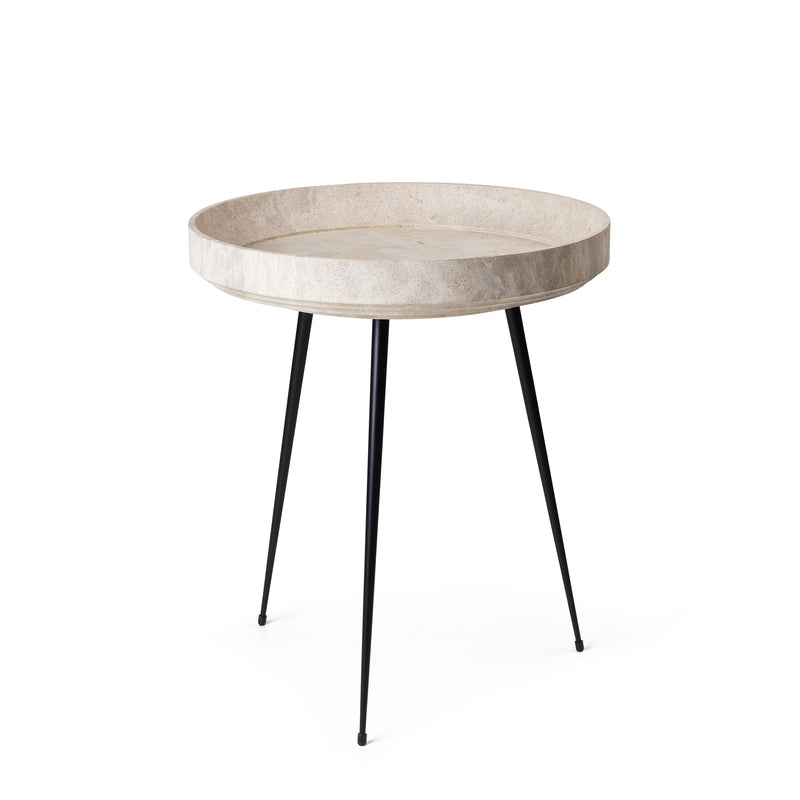 Mater - Bowl Table | medium / grau (Wood Waste Edition)