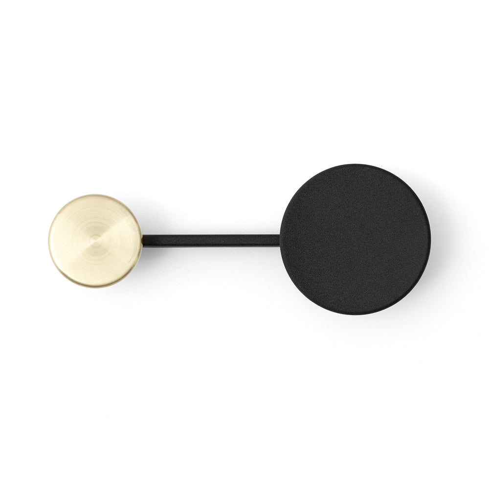 Audo - Afteroom Kleiderhaken | small / schwarz/Messing
