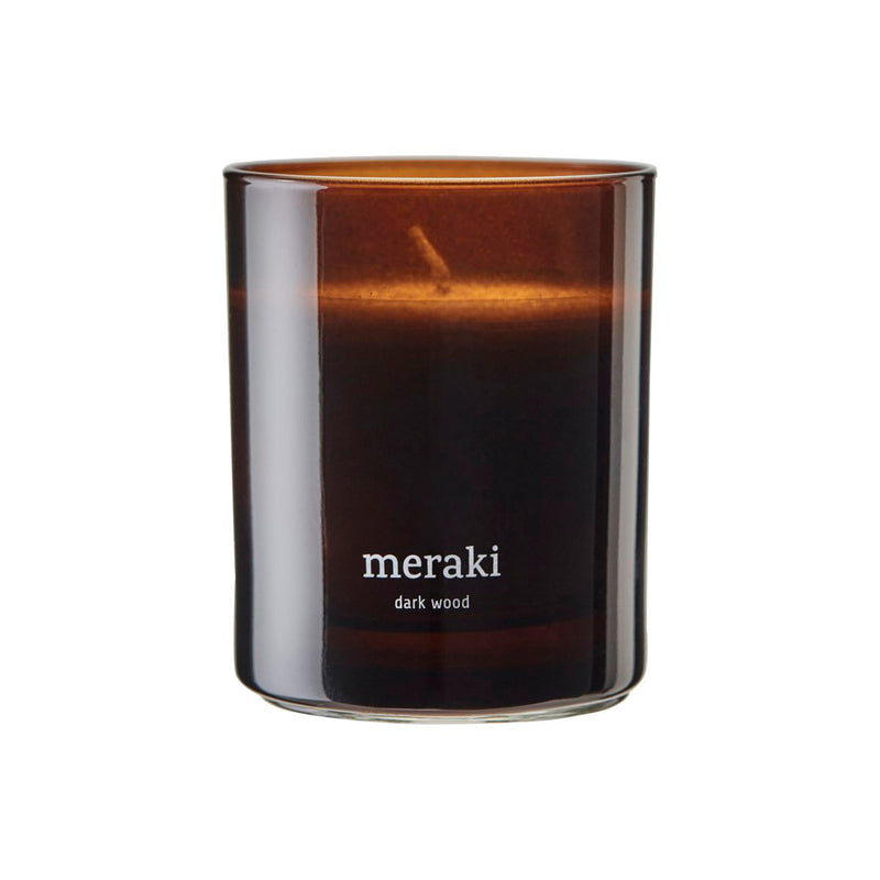 Meraki - Duftkerze | single / Ø 8 cm / Dark wood