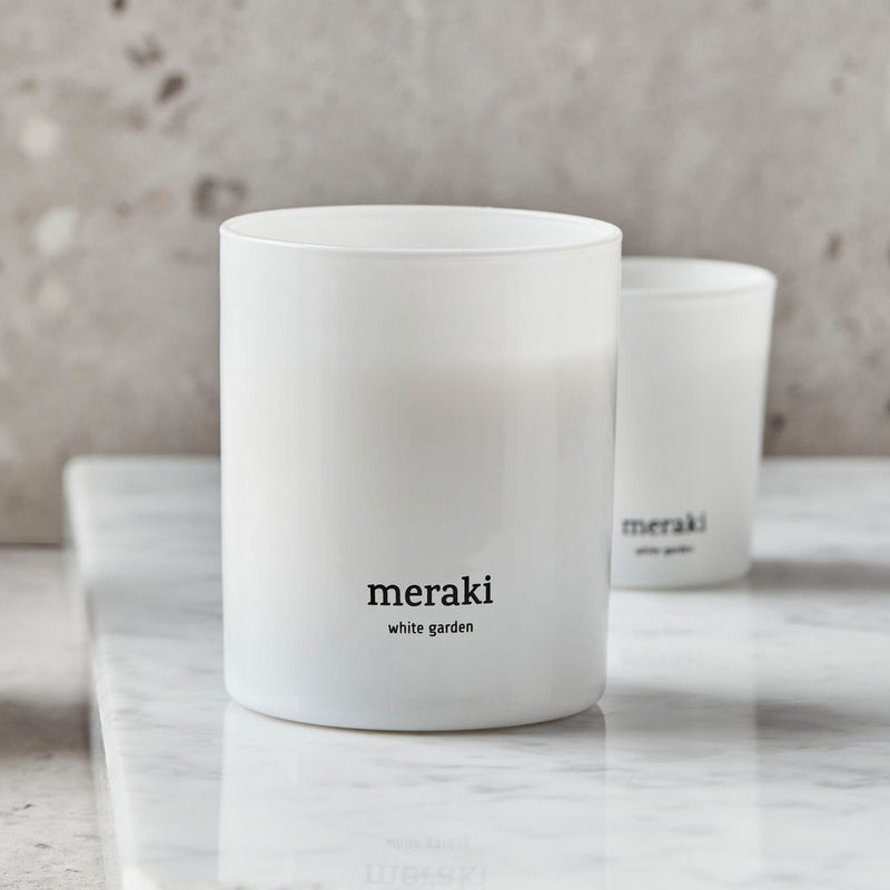 Meraki - Duftkerze | single / Ø 8 cm / White garden