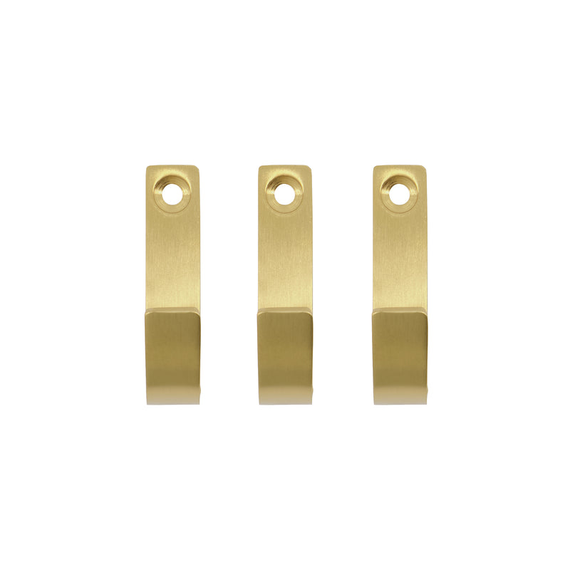 Meraki - Thapsus Haken | mattes Messing-Finish