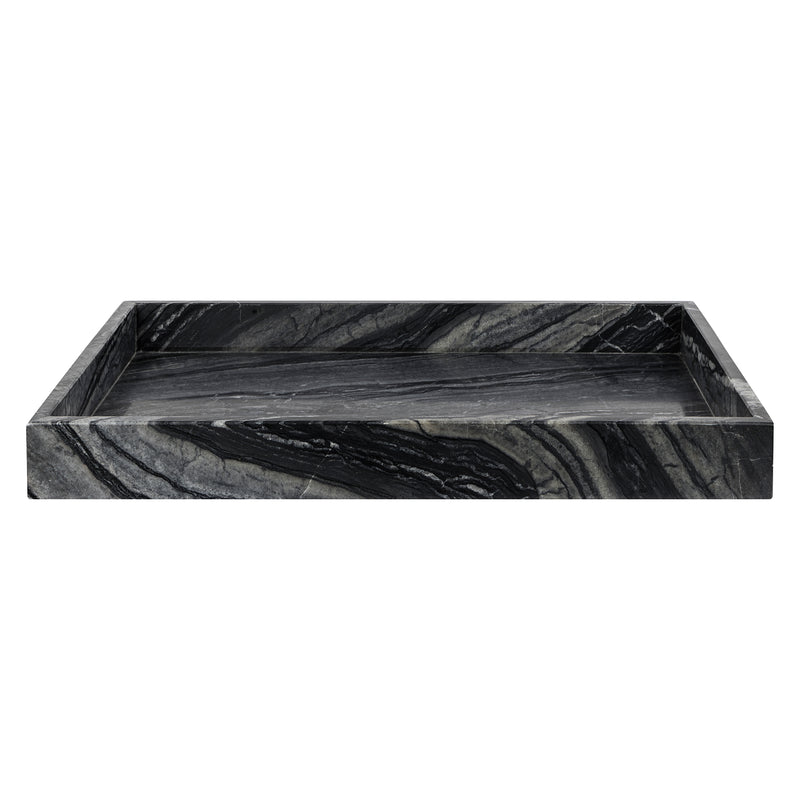Mette Ditmer - Marble Tablett | 30 x 40 cm / schwarz/grau