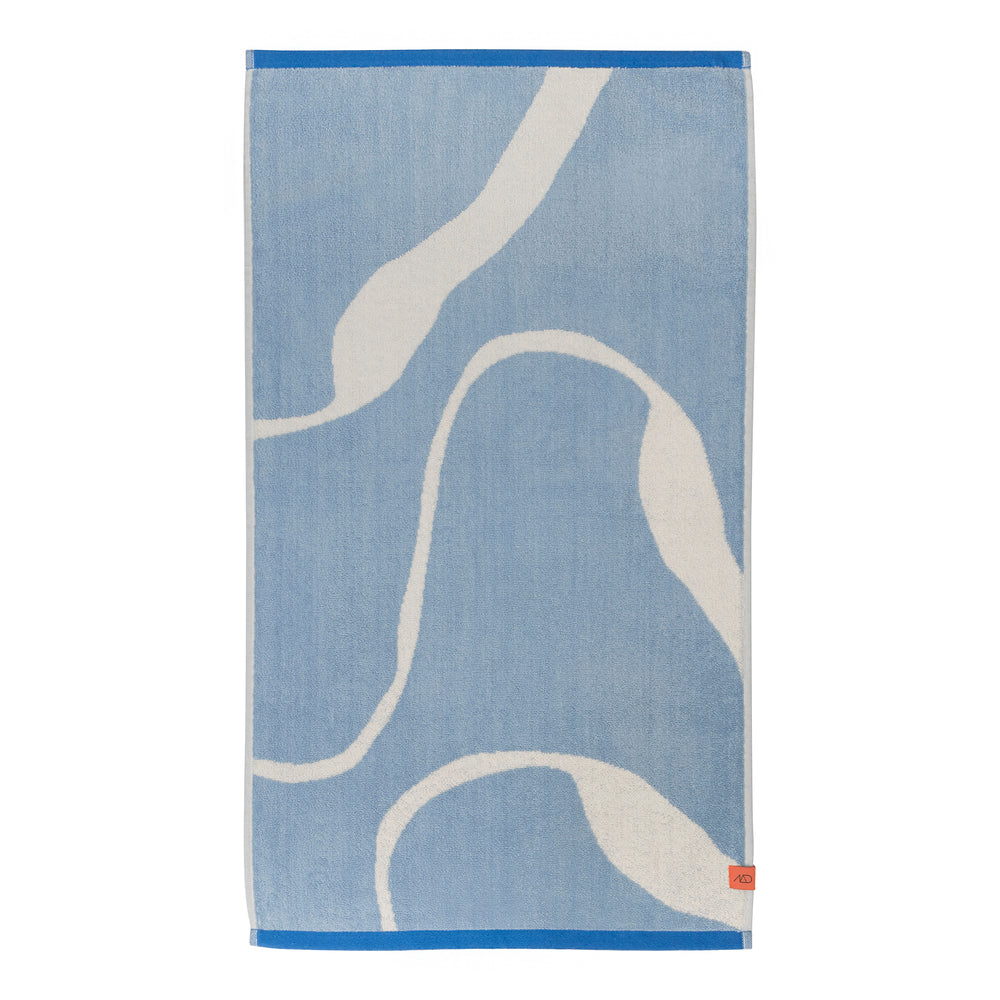 Mette Ditmer - Nova Arte Badehandtuch | hellblau/off-white
