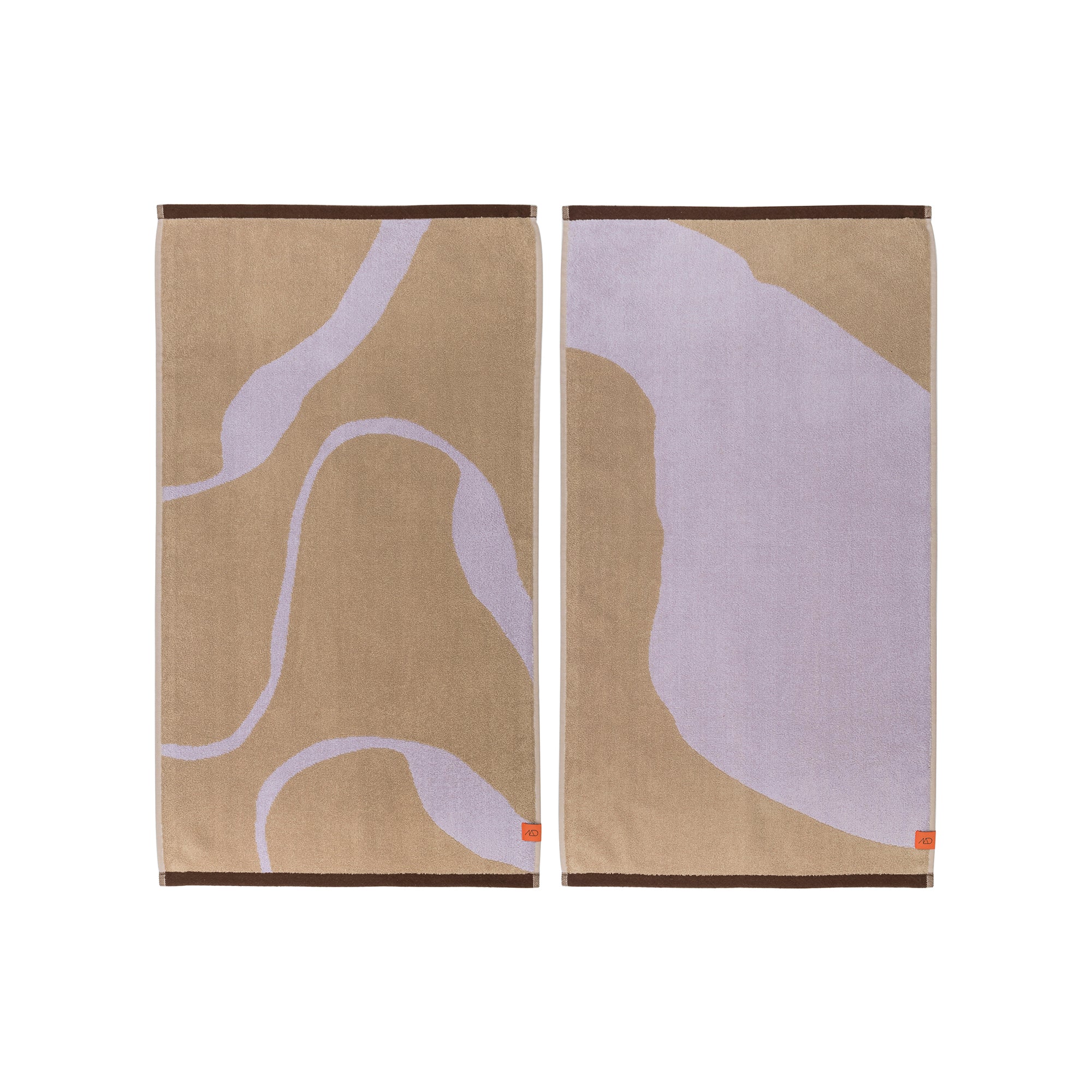 Mette Ditmer - Nova Arte Gästehandtuch | sand/lila