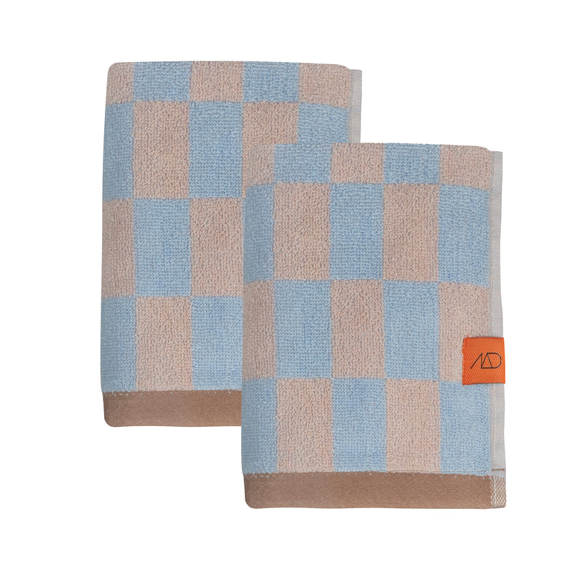 Mette Ditmer - Retro Gästehandtuch | light blue