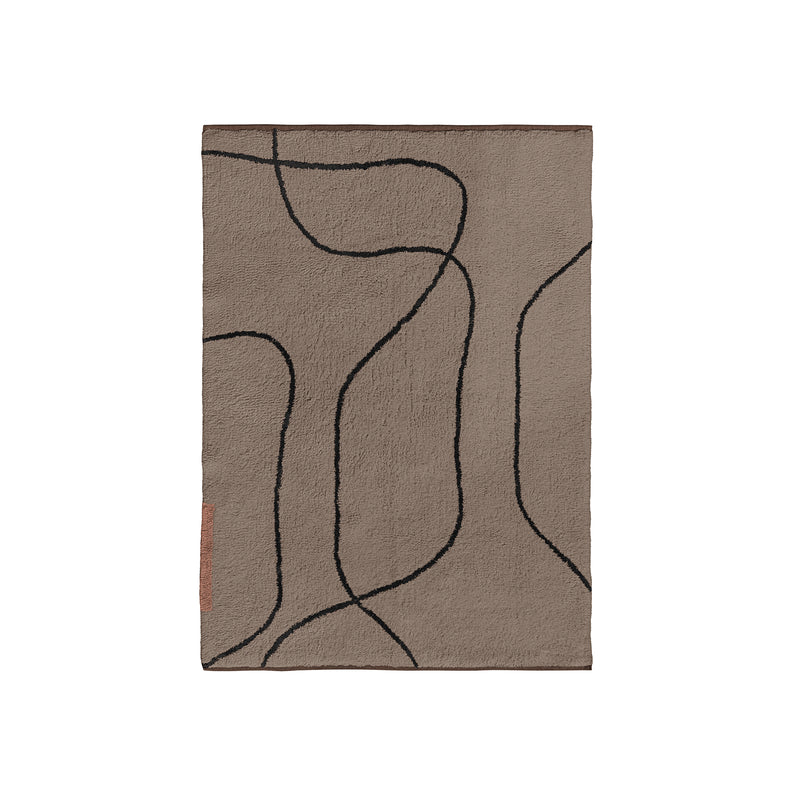 Mette Ditmer - Shadow Teppich | 100 x 140 cm / braun