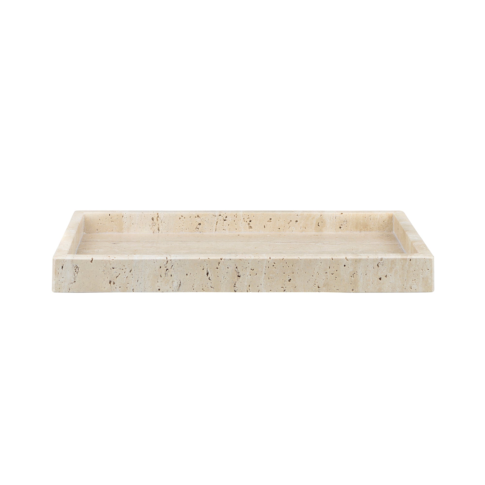 Mette Ditmer - Travertine Tablett | 16 x 31 cm