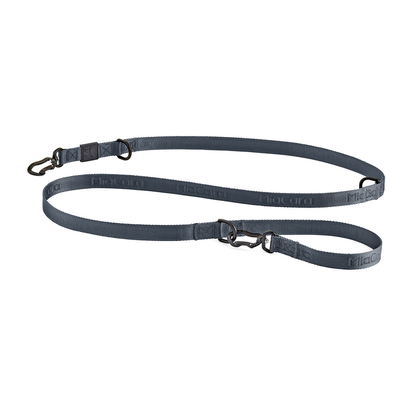 MiaCara - Modena Hundeleine | 250 cm / asphalt