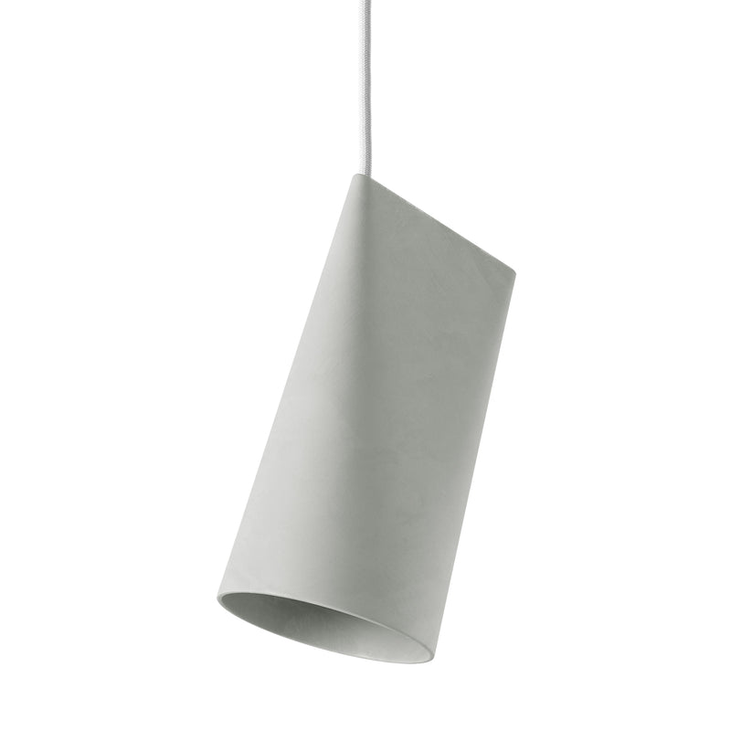Moebe - Ceramic Pendelleuchte | narrow / light grey