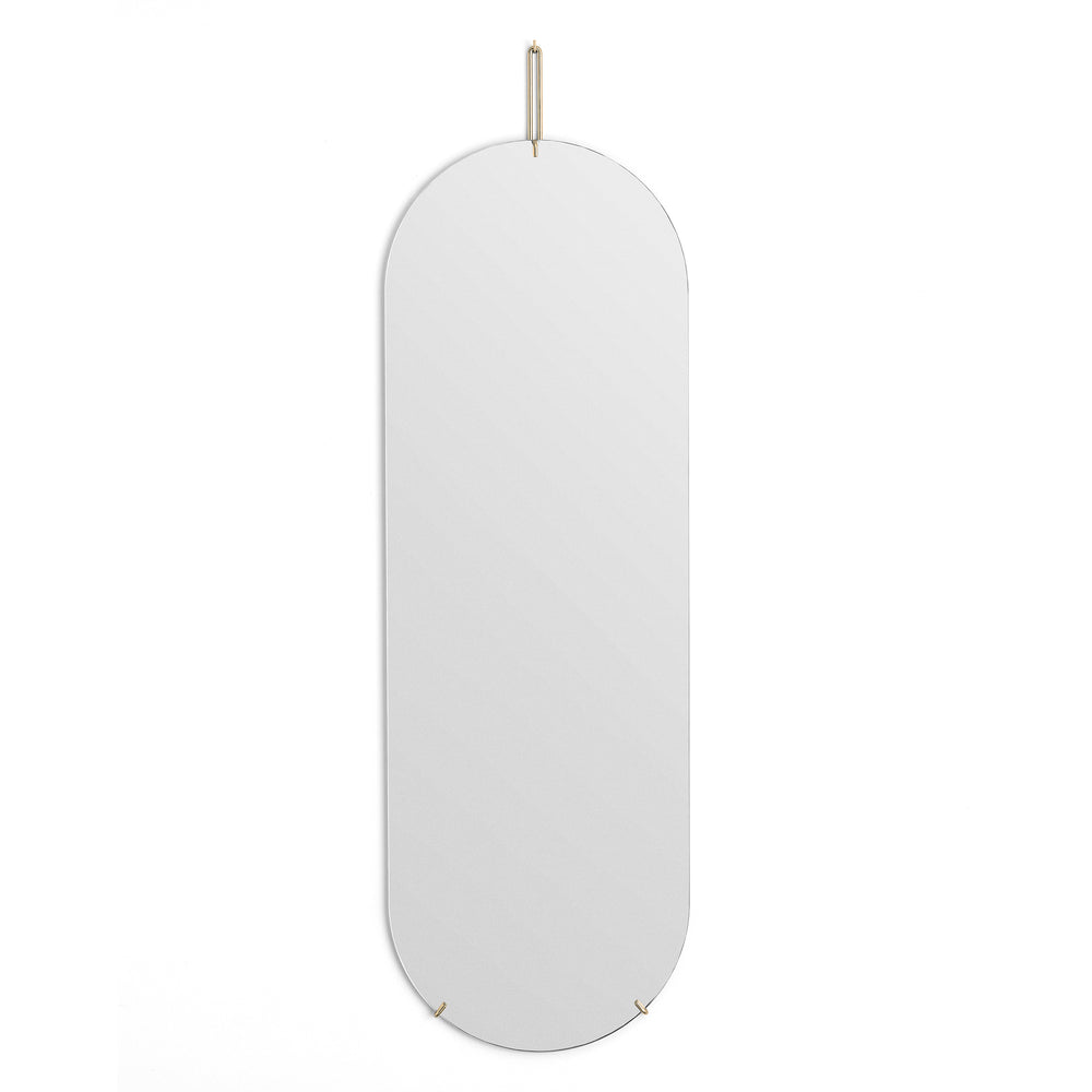 Moebe - Wandspiegel oval | messing