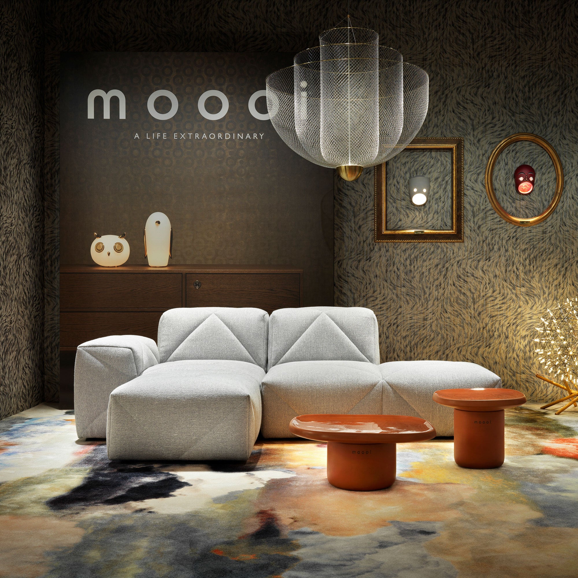 Moooi - Meshmatics LED-Kronleuchter | Ø 90 cm