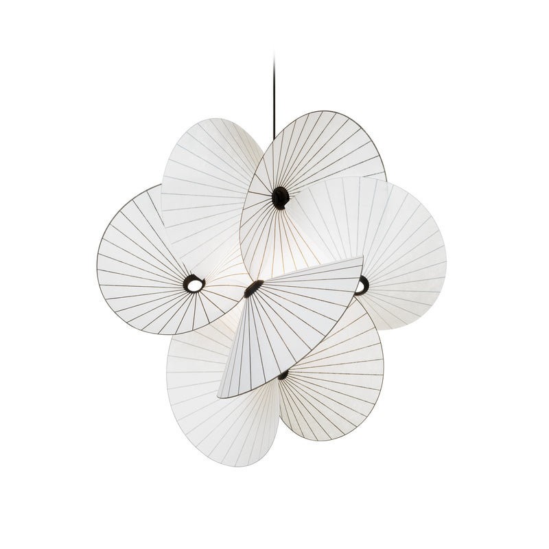 Moooi - Serpentine Pendelleuchte 8, weiß / schwarz | klein