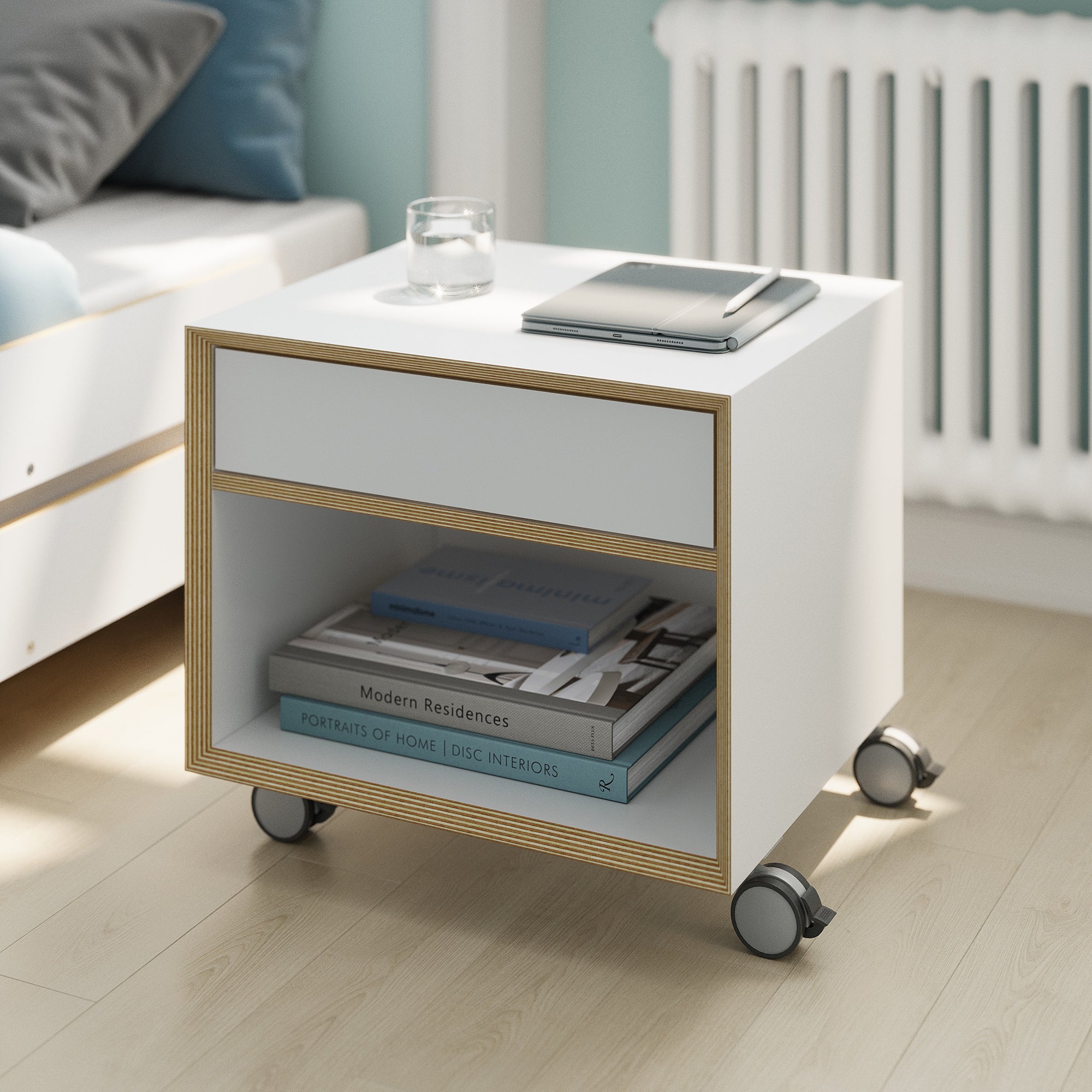 Müller Small Living - Vertiko kleine Kommode | Schubkasten oben / weiß