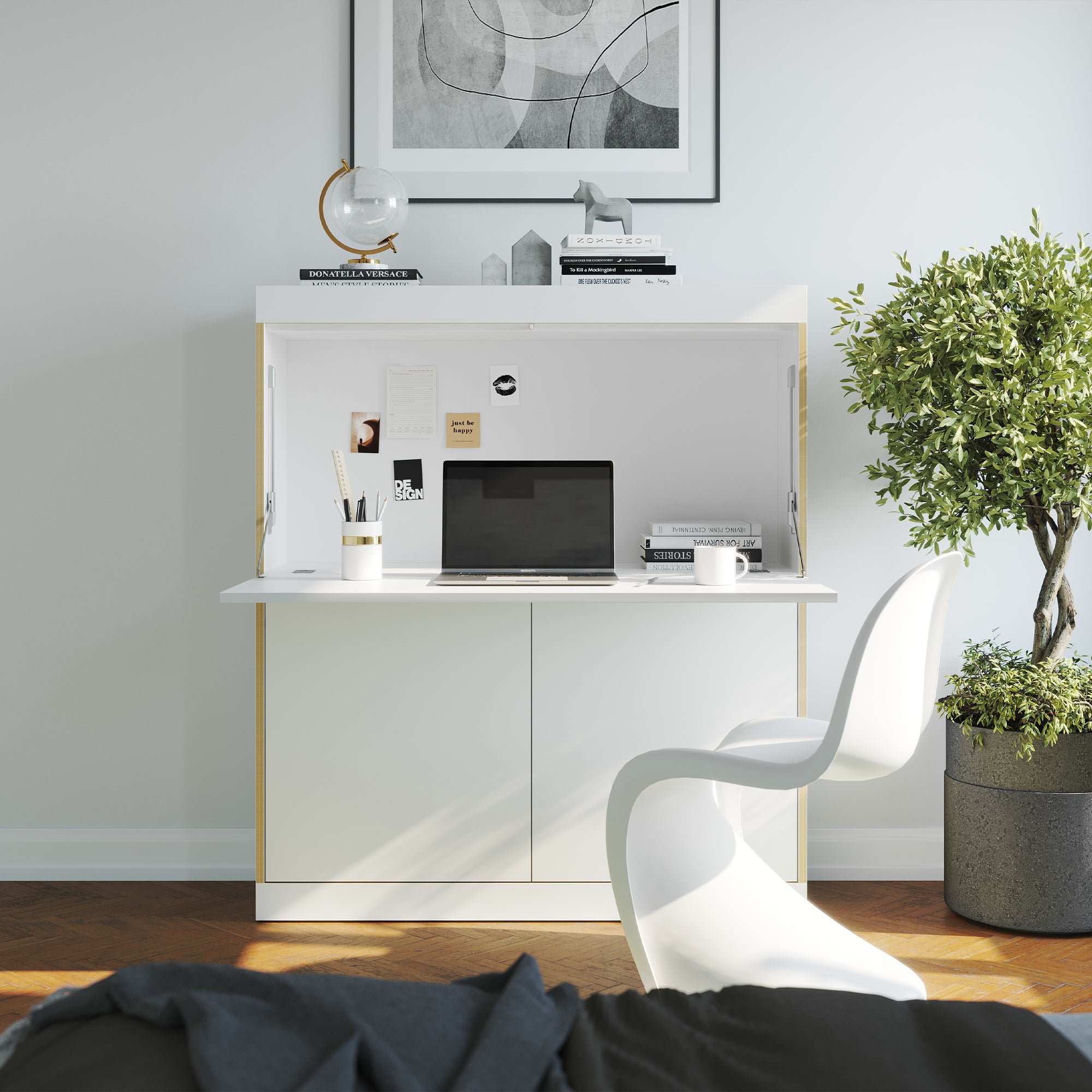 Müller Small Living - Flai Home-Office Sekretär | klein / weiß