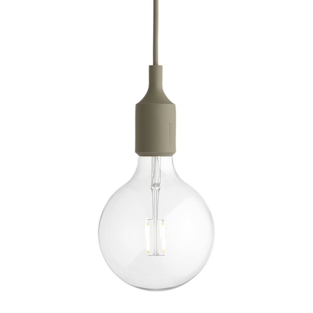 Muuto - Pendelleuchte E27-Socket LED | olivegrün