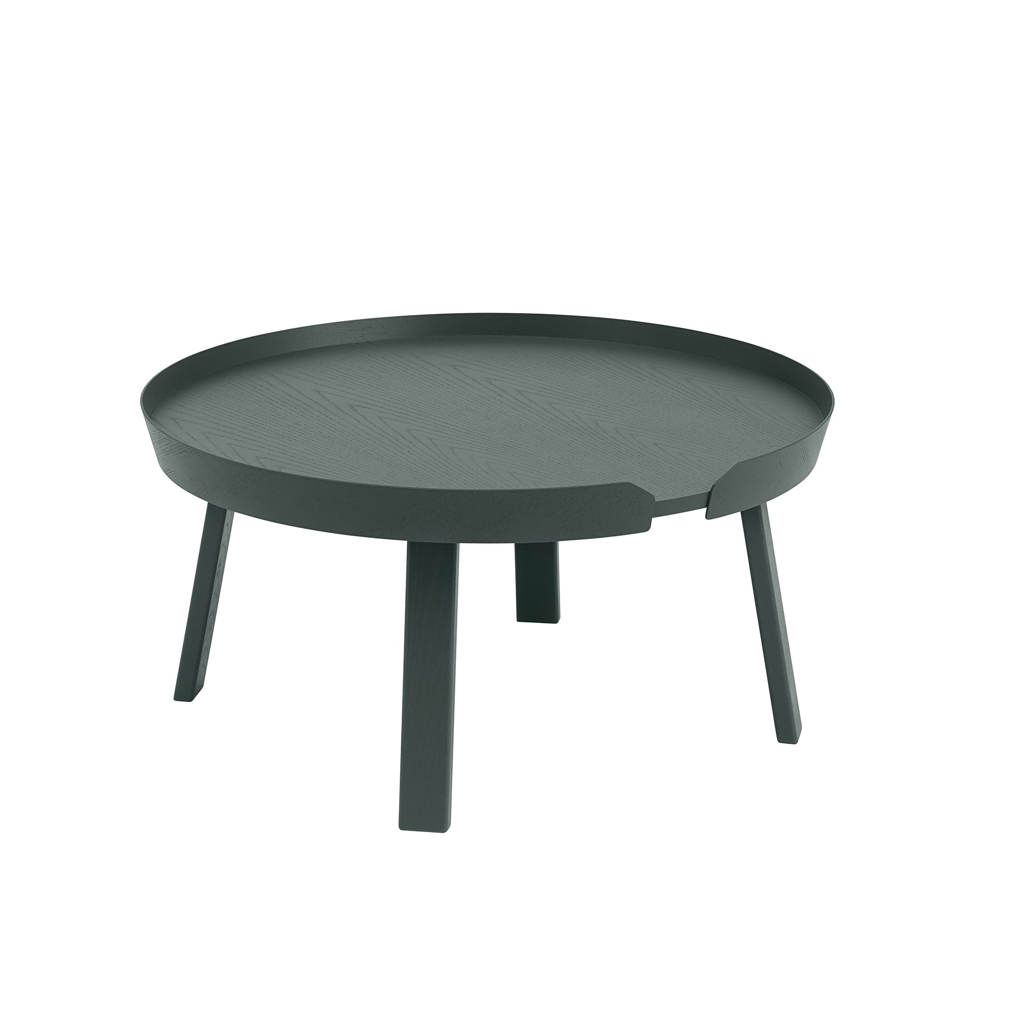 Muuto - Around Couchtisch | Ø 72 cm / dunkelgrün