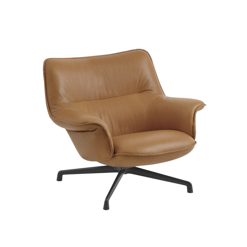 Muuto - Doze Lounge Chair Low | Refine Leather cognac