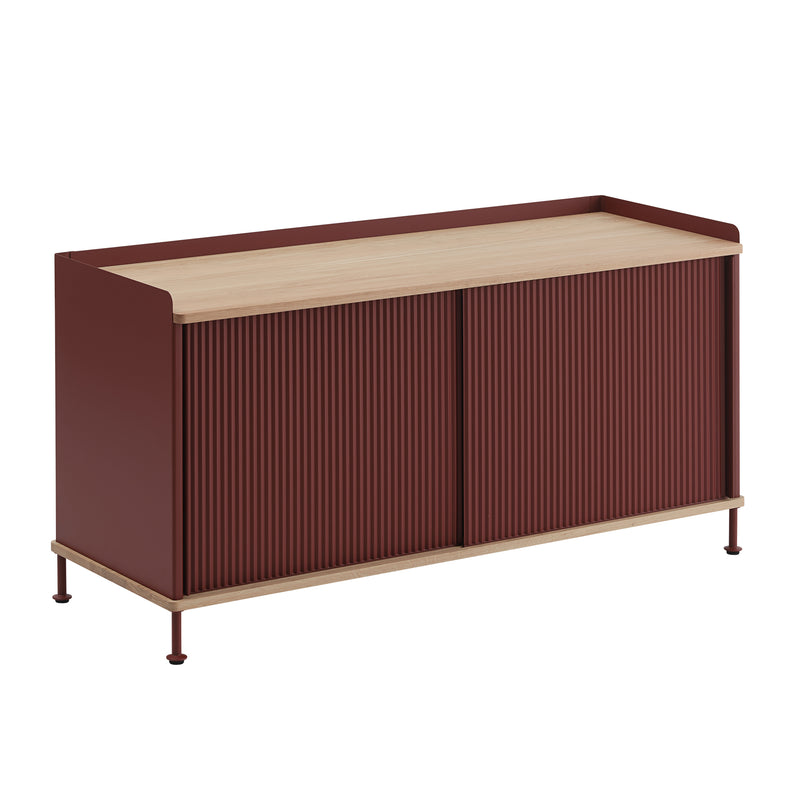 Muuto - Enfold Sideboard | 124 x 45 cm / dunkelrot