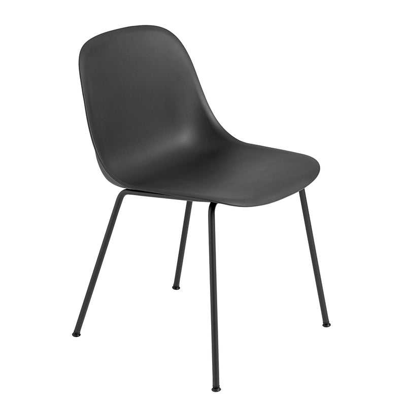 Muuto - Fiber Side Chair Tube Base | schwarz recycled / schwarz