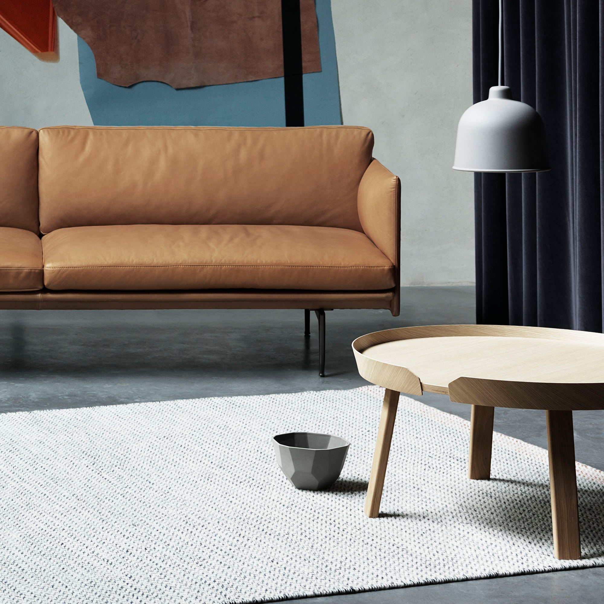 Muuto - Grain Pendelleuchte | grau