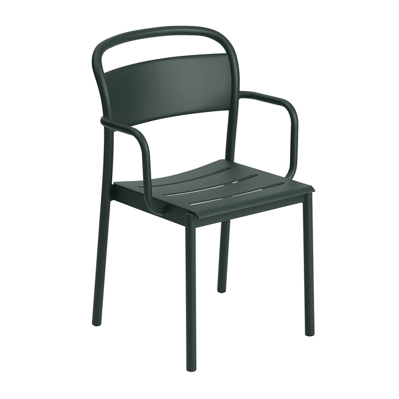 Muuto - Linear Steel Armchair | dunkelgrün