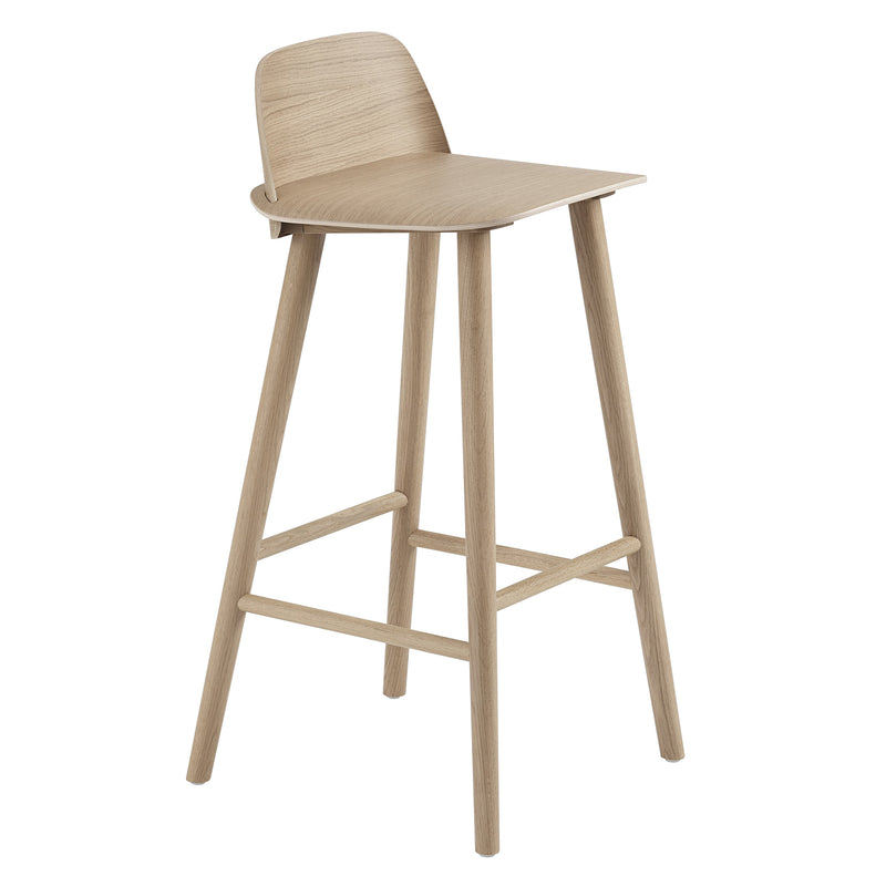 Muuto - Nerd Barhocker | H 75 cm / Eiche natur