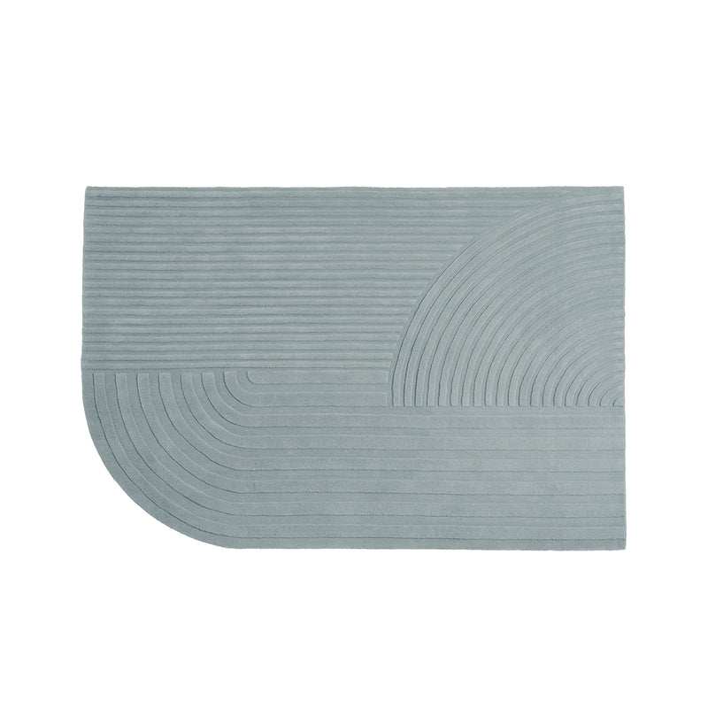 Muuto - Relevo Teppich | 170 x 240 cm / salbeigrün