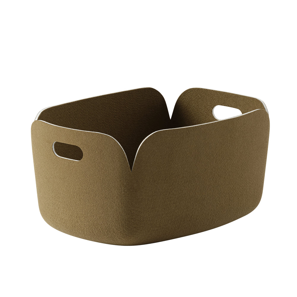 Muuto - Restore Aufbewahrungskorb | 48 x 35 cm / braun-grün