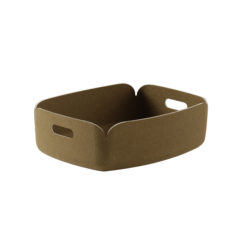 Muuto - Restore Tablett | 40 x 31 cm / braun-grün