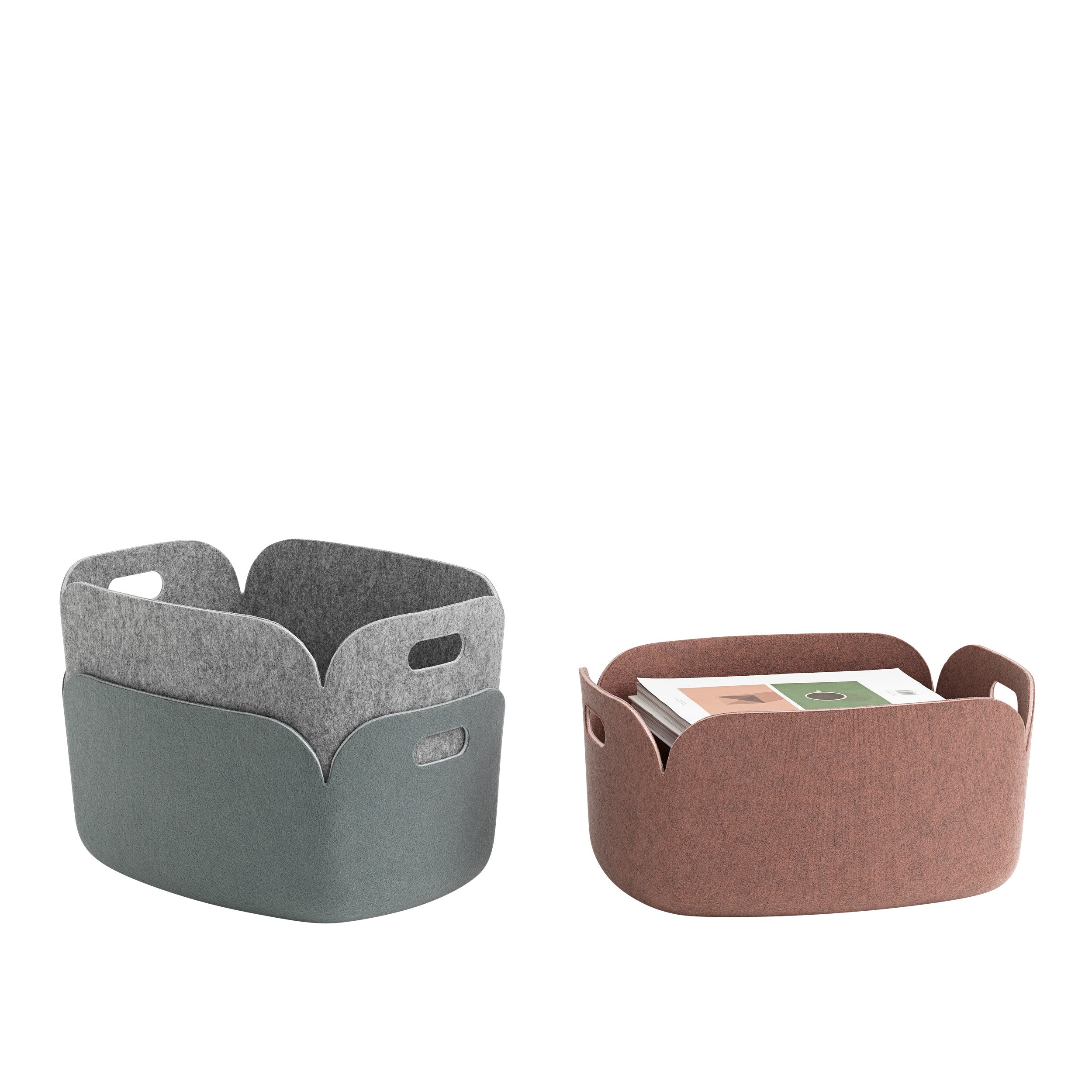 Muuto - Restore Aufbewahrungskorb | 48 x 35 cm / hellgrau