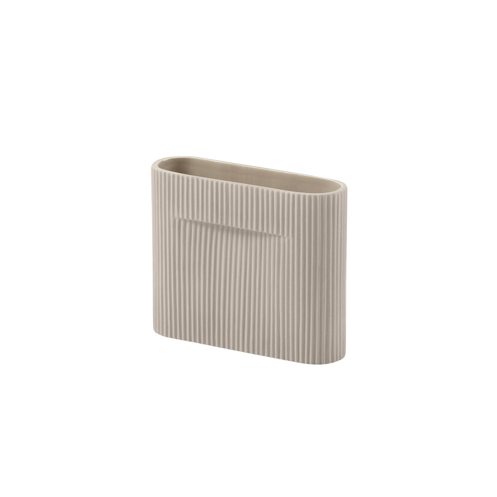 Muuto - Ridge Vase | H 16,5 cm / beige