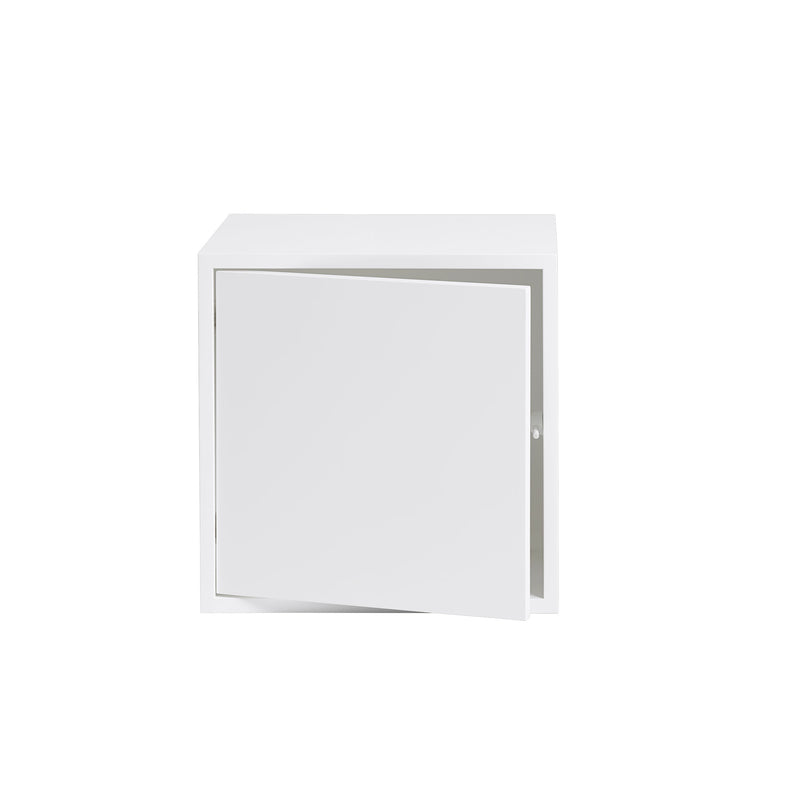 Muuto - Stacked Regalmodul mit Tür | weiß
