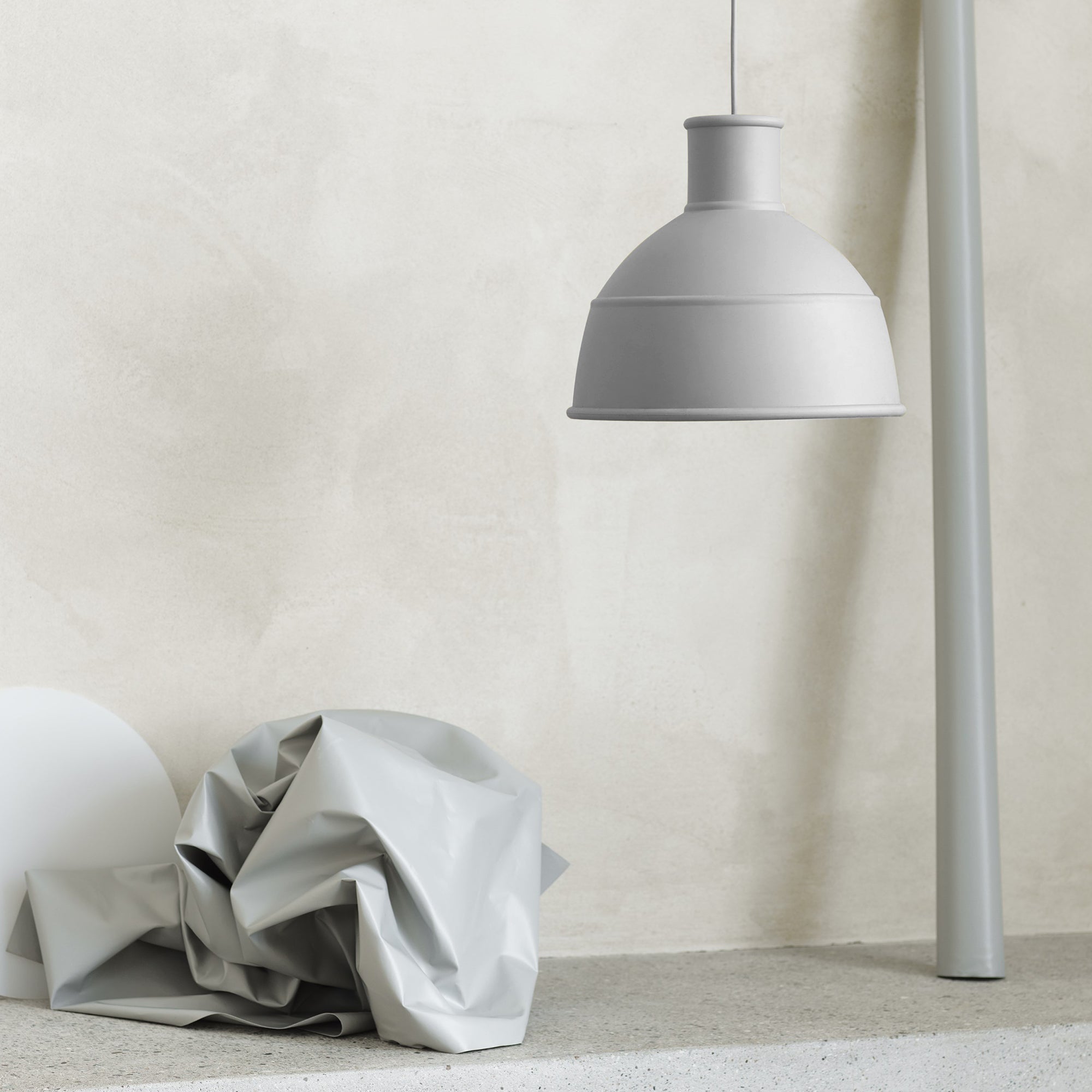 Muuto - Unfold Pendelleuchte | hellgrau