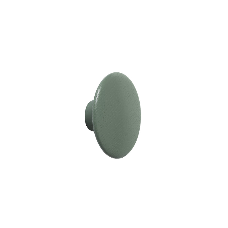 Muuto - Wandhaken "The Dots Wood"  | XS / schlammgrün