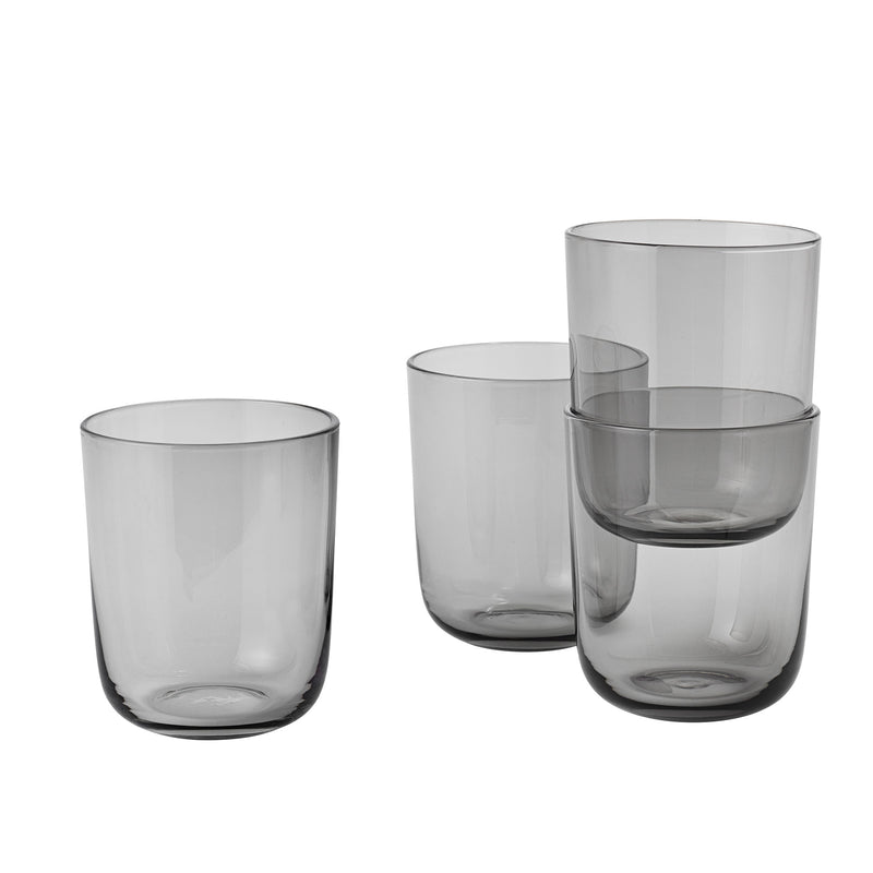 Muuto - Corky Trinkglas (4er-Set) | tall / grau