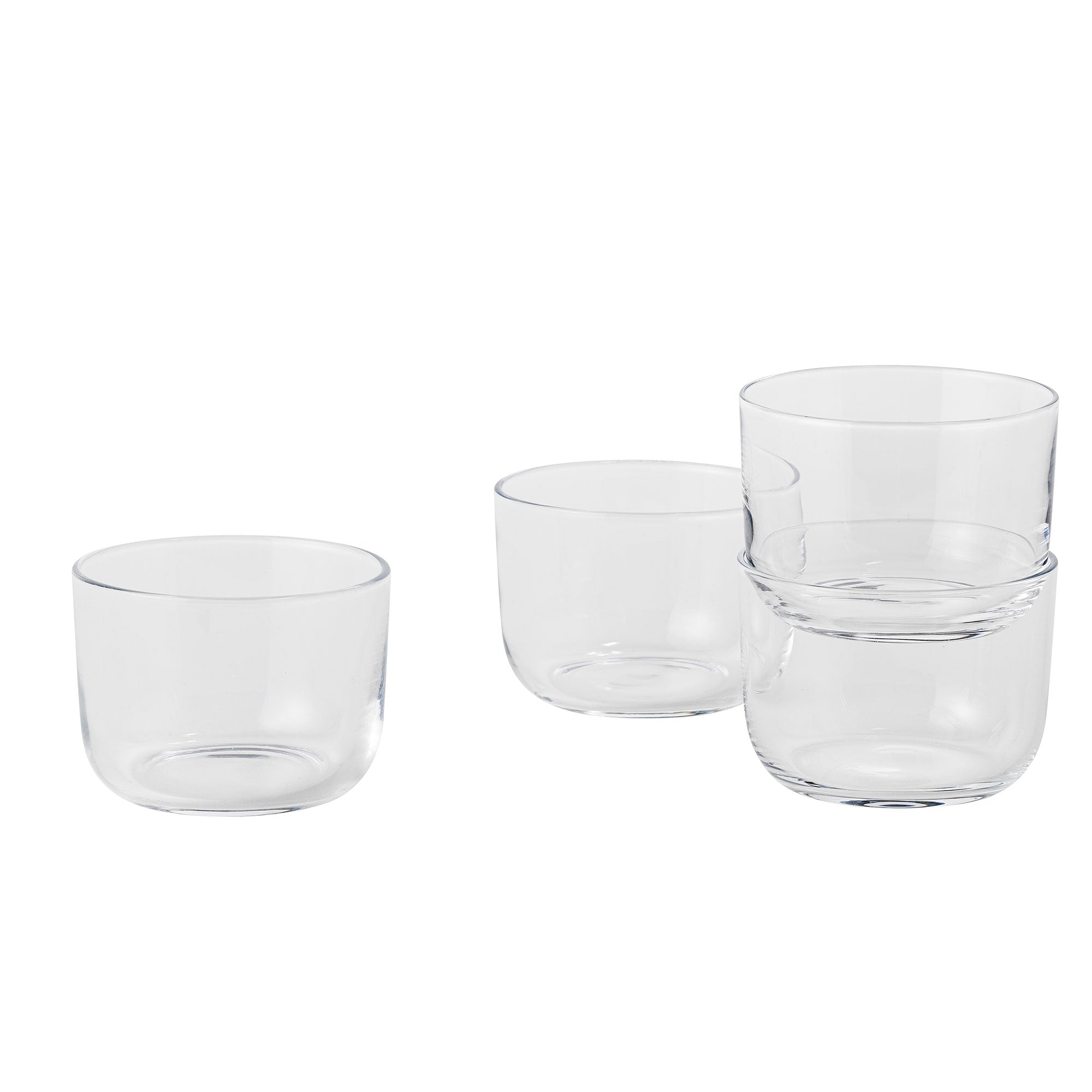 Muuto - Corky Trinkglas (4er-Set) | low / transparent