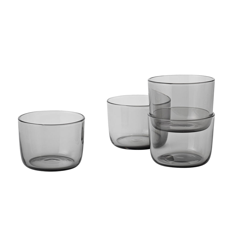 Muuto - Corky Trinkglas (4er-Set) | low / grau