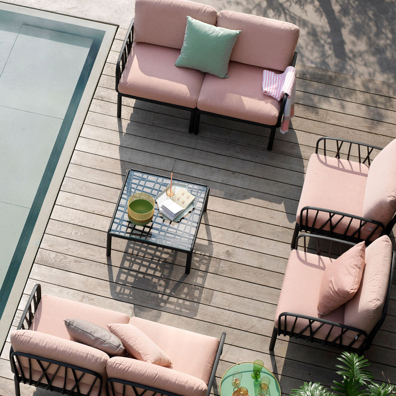 Nardi - Komodo Poltrona Sessel + Komodo Gartentisch 70 x 70 cm