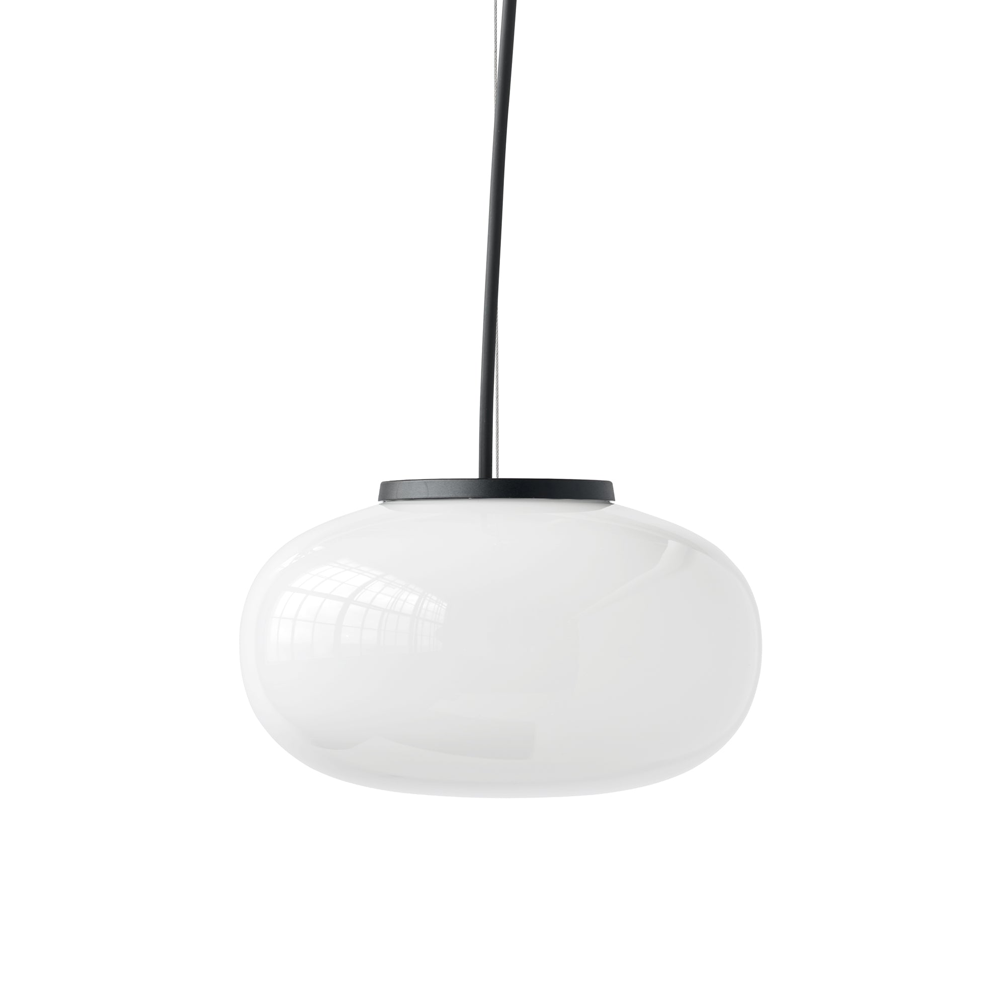 New Works - Karl-Johan LED Pendelleuchte | small / white opal glass